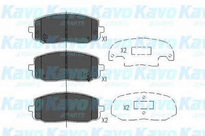 KAVO PARTS kbp4006 -  Комплект тормозных колодок, дисковый тормоз